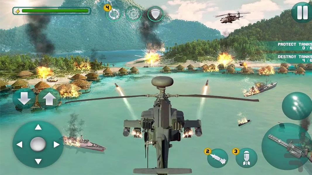 هلیکوپتر بازی جدید - Gameplay image of android game