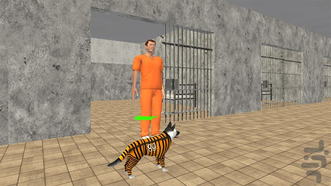 بازی فرار از زندان | سگ پلیس - Gameplay image of android game