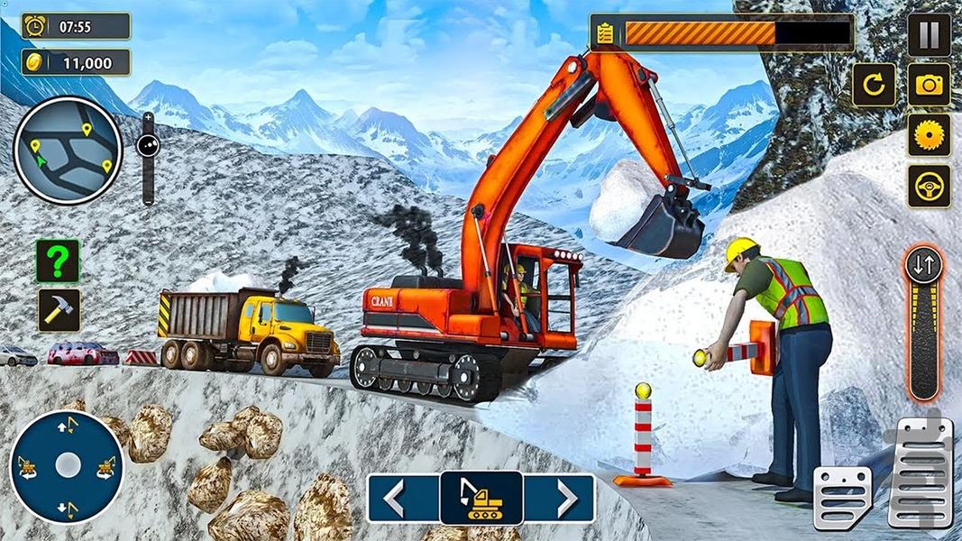 بازی کامیون سنگین | ساختمان سازی - Gameplay image of android game