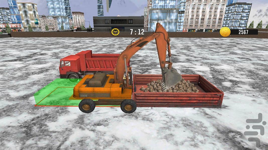 بازی کامیون سنگین | ساختمان سازی - Gameplay image of android game