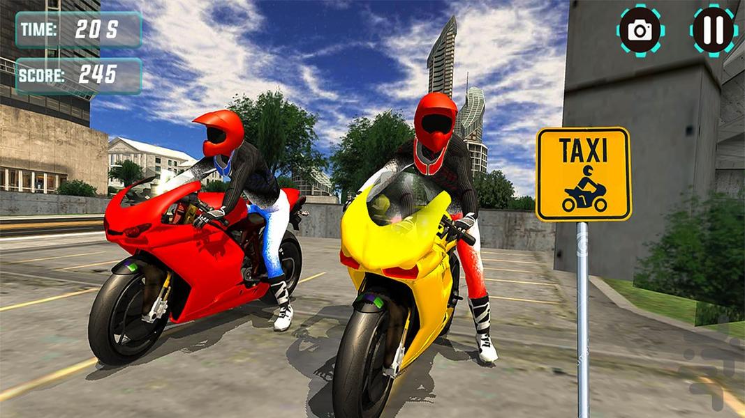 موتور تاکسی | بازی موتور جدید - Gameplay image of android game