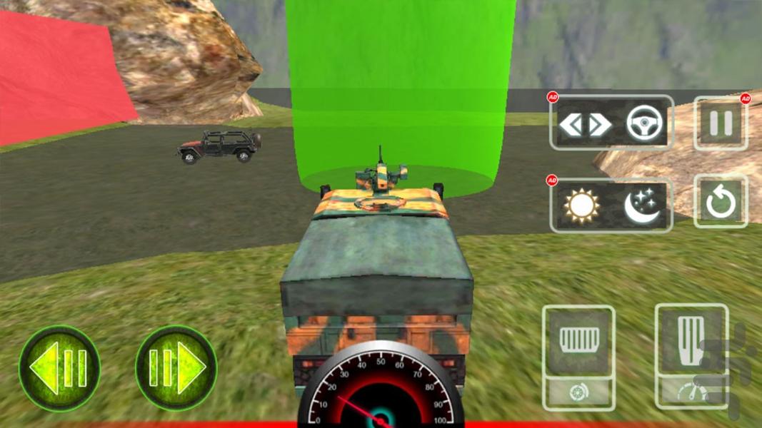 بازی کامیون نظامی - Gameplay image of android game