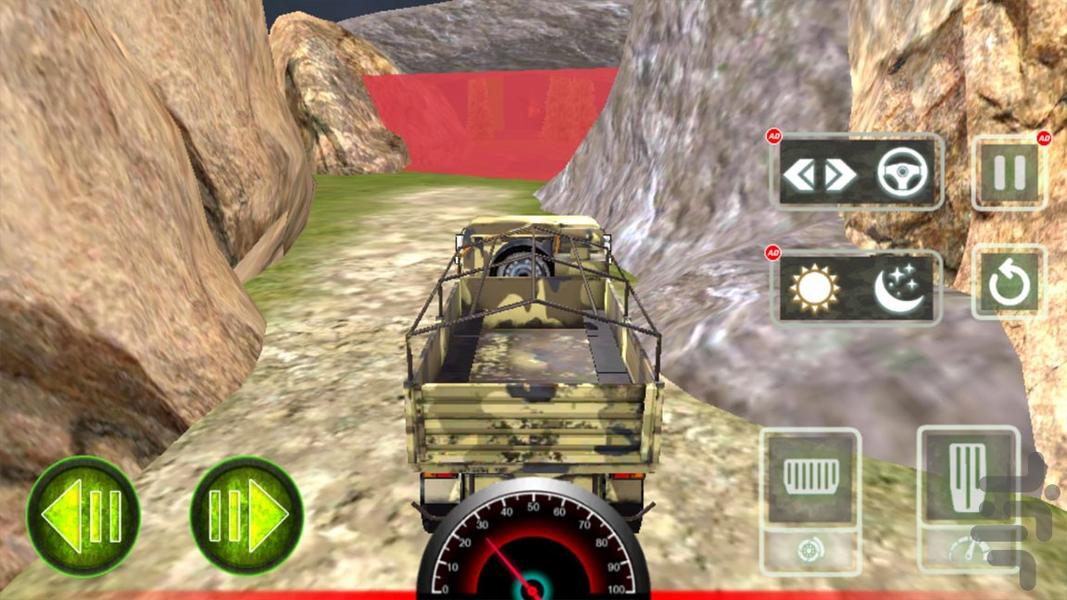 بازی کامیون نظامی - Gameplay image of android game