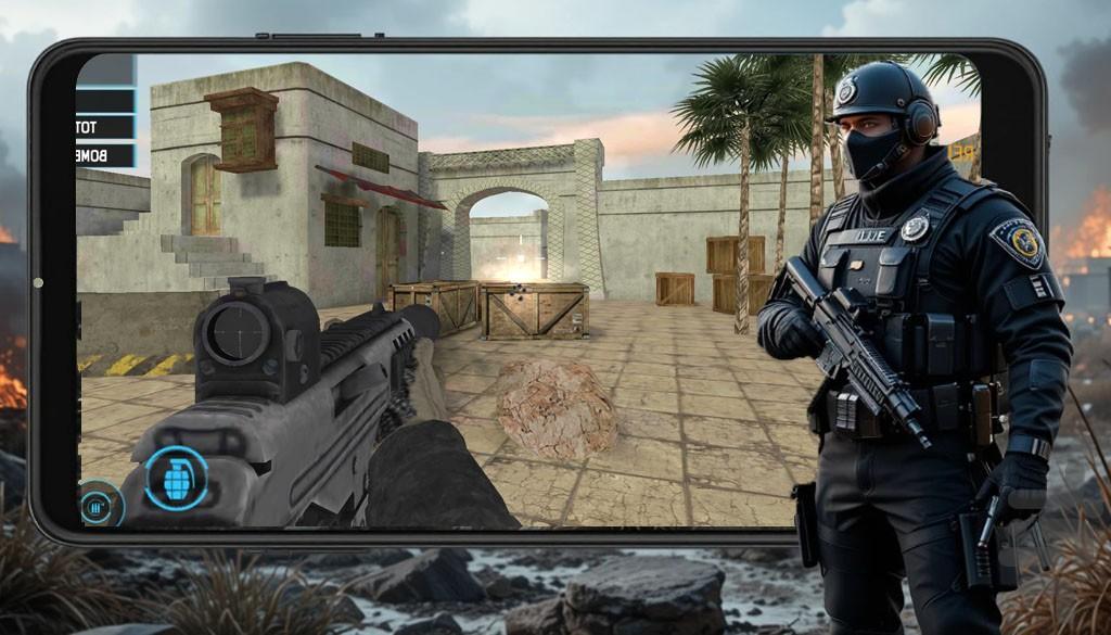 بازی تیراندازی | عملیات الفا - Gameplay image of android game