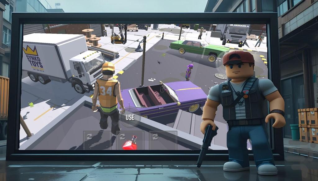 بازی تفنگی | گنگستر شهر - Gameplay image of android game