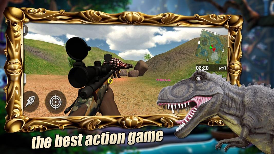 بازی شکارچی دایناسور - Gameplay image of android game