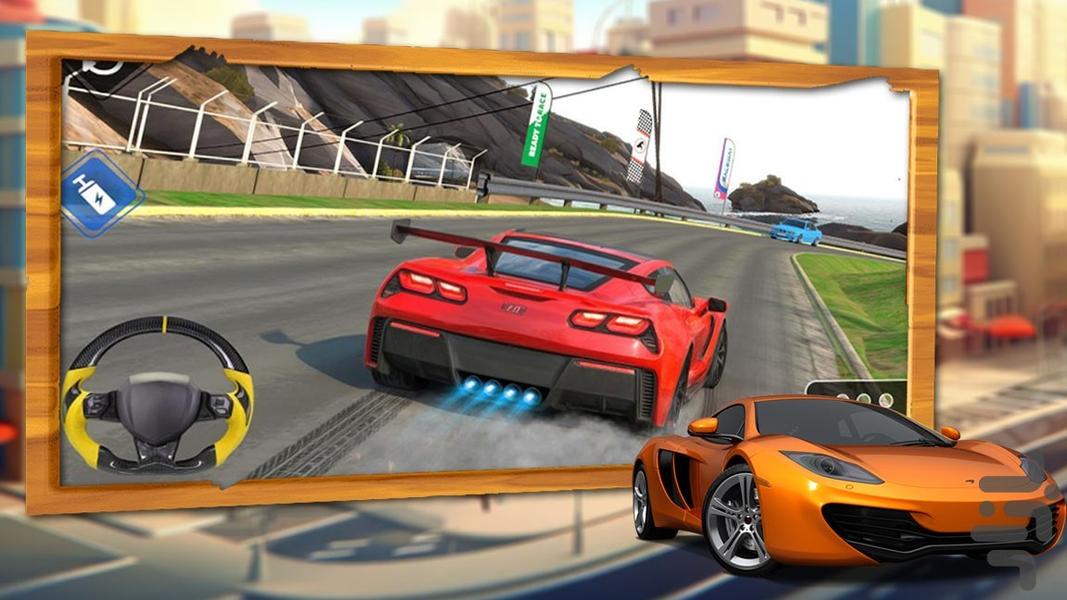 بازی ماشین مسابقه ای - Gameplay image of android game