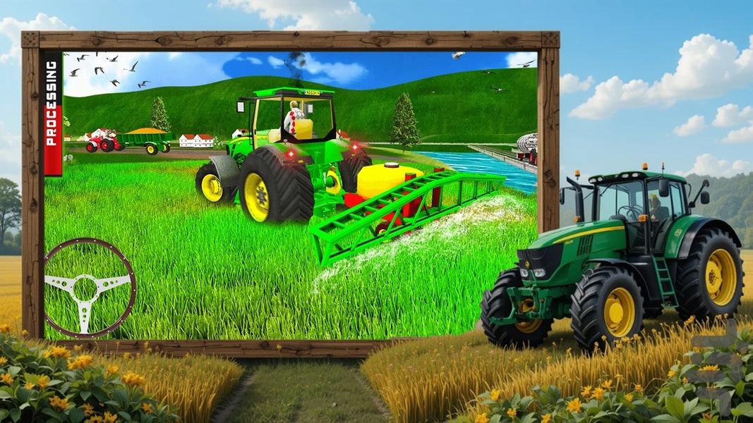 بازی تراکتور کشاورزی - Gameplay image of android game