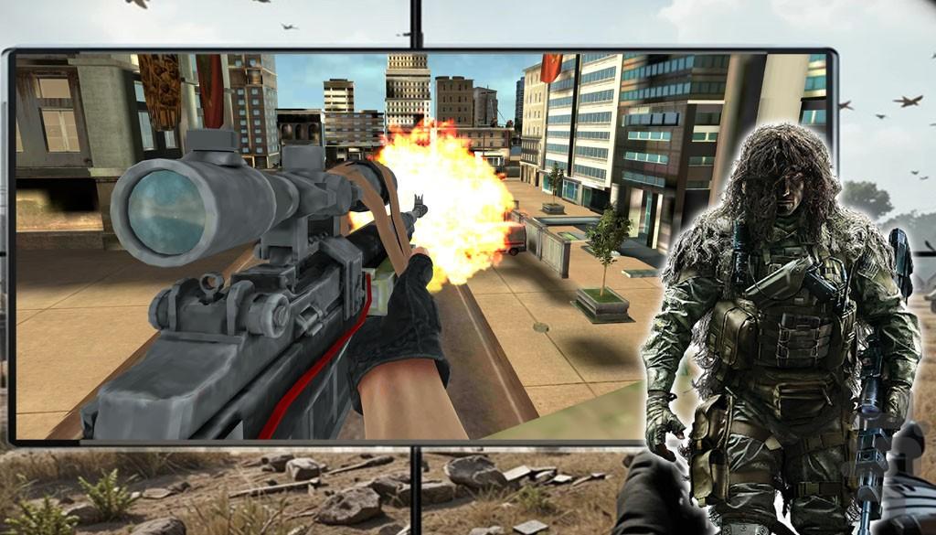 بازی اسنایپر | تفنگ بازی - Gameplay image of android game