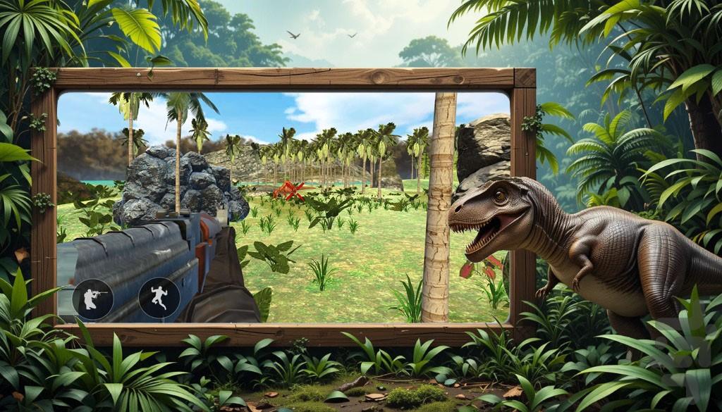 بازی تفنگی | دایناسور خشمگین - Gameplay image of android game