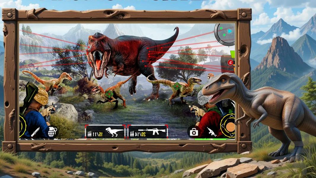بازی تفنگی | دایناسور خشمگین - Gameplay image of android game