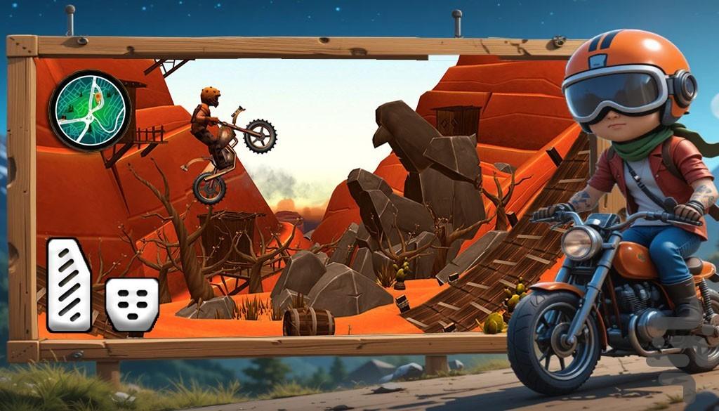 بازی موتور کراس | افرود - Gameplay image of android game