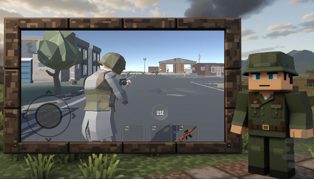 تفنگ بازی | سرباز پیکسلی - Gameplay image of android game