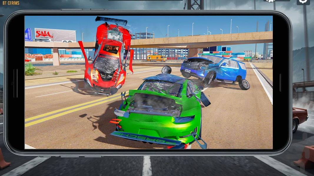 بازی تصادف ماشین - Gameplay image of android game