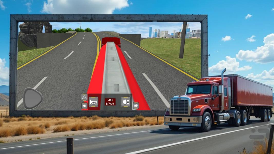 بازی ماشین سنگین | راننده تریلی - Gameplay image of android game