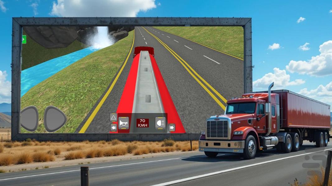 بازی ماشین سنگین | راننده تریلی - Gameplay image of android game