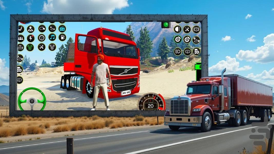 بازی ماشین سنگین | راننده تریلی - Gameplay image of android game