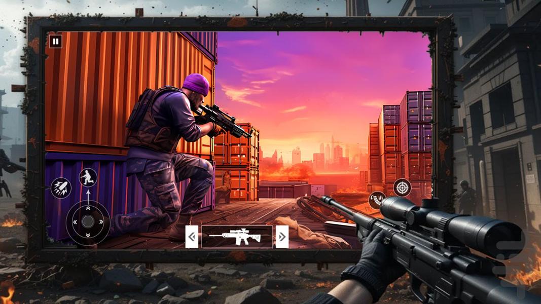 بازی تفنگی | تک تیرانداز - Gameplay image of android game