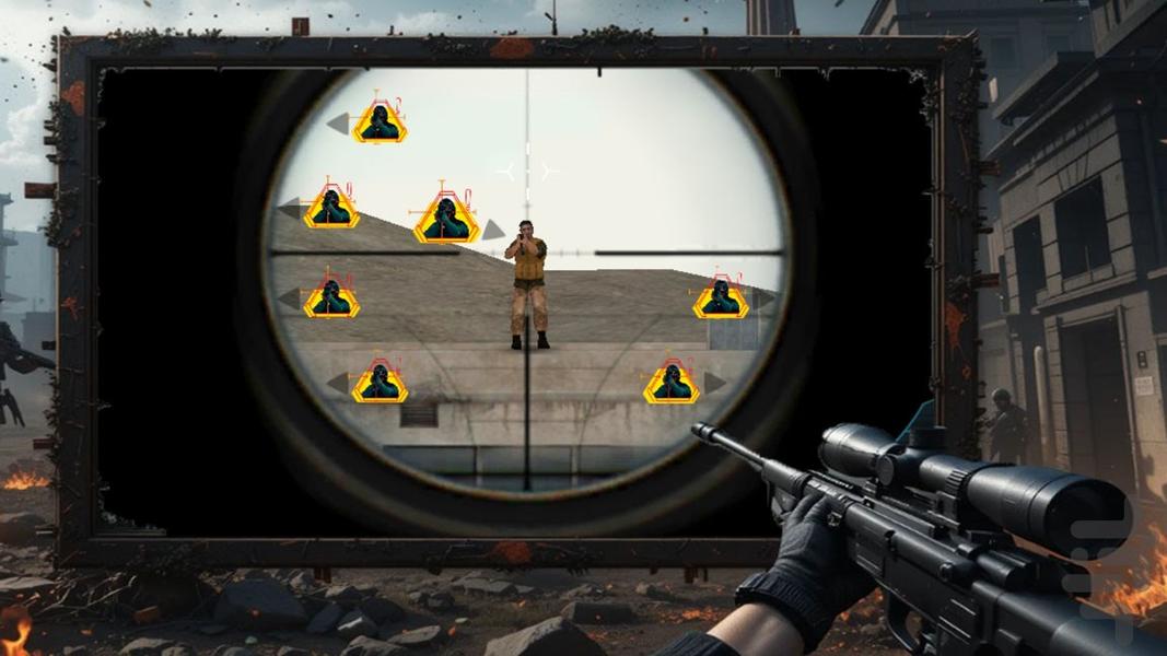 بازی تفنگی | تک تیرانداز - Gameplay image of android game