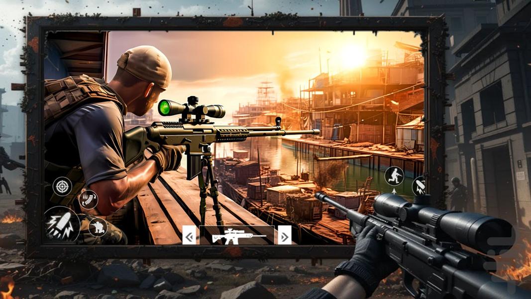 بازی تفنگی | تک تیرانداز - Gameplay image of android game