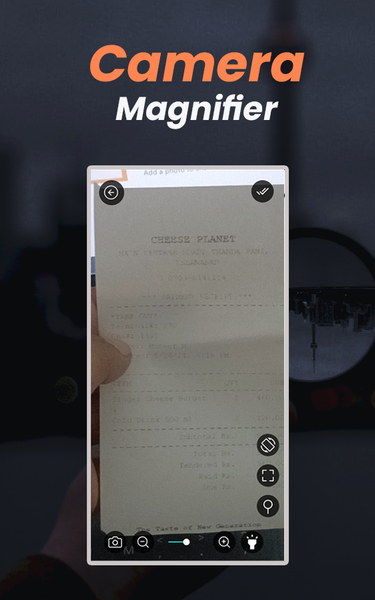 Magnifier glass with Light - Image screenshot of android app