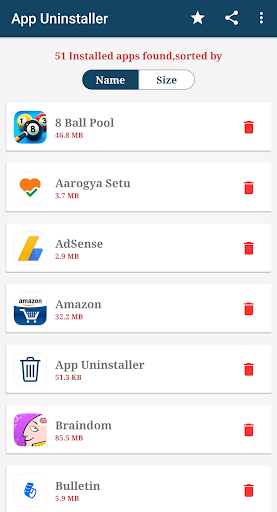 App Uninstaller (Delete/Remove/Manage Apps) - عکس برنامه موبایلی اندروید