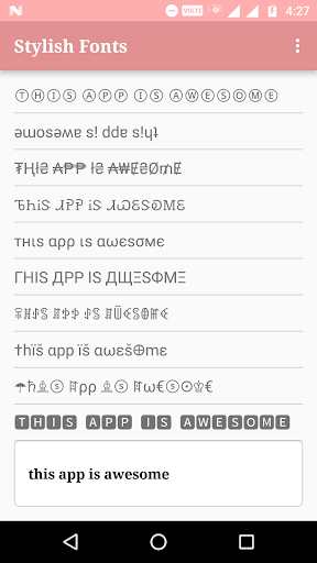 Stylish & Fancy Fonts/Text - عکس برنامه موبایلی اندروید
