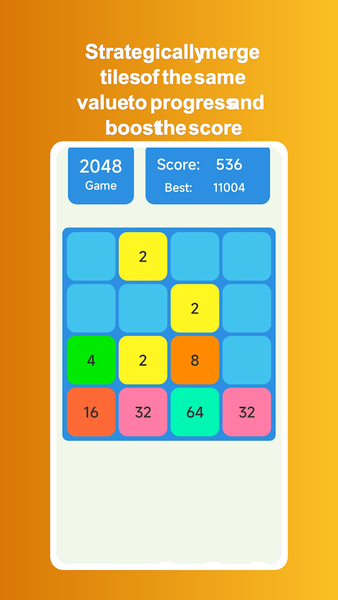 2048 Zen - Gameplay image of android game