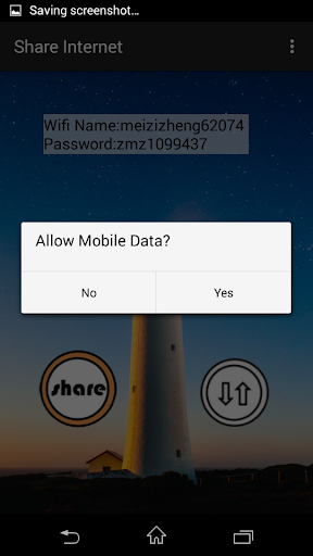 MZ Share Mobile Internet - Image screenshot of android app