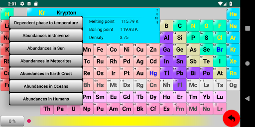 Periodic Table. Elements, isotopes, compounds ۳D - عکس برنامه موبایلی اندروید