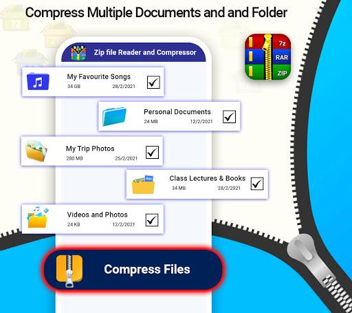 Zip File Reader-RAR Extractor - Image screenshot of android app