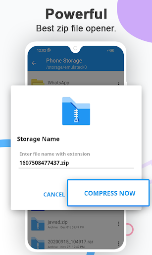 Zip-Unzip-File Extractor - عکس برنامه موبایلی اندروید