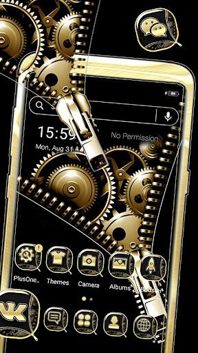 Zipper Lock Gear Theme - Image screenshot of android app