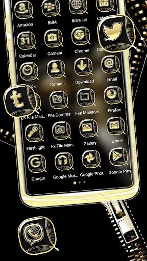 Zipper Lock Gear Theme - Image screenshot of android app