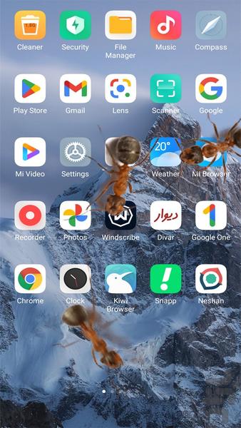 مورچه روی گوشی | برنامه سرکاری - عکس برنامه موبایلی اندروید