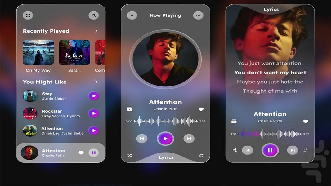 موزیک پلیر حرفه ای | پخش آهنگ - Image screenshot of android app