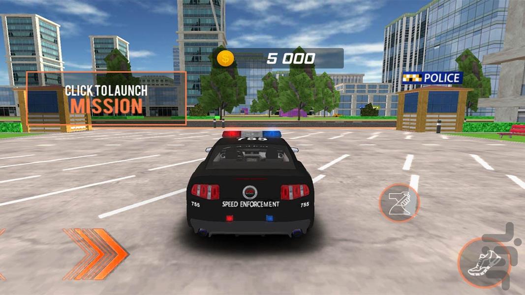 بازی تعقیب و گریز | ماشین پلیس جدید - عکس بازی موبایلی اندروید