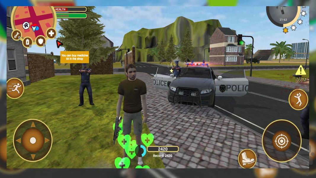 بازی ماشین پلیس - Gameplay image of android game