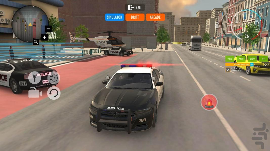 بازی تعقیب و گریز | ماشین پلیس جدید - Gameplay image of android game