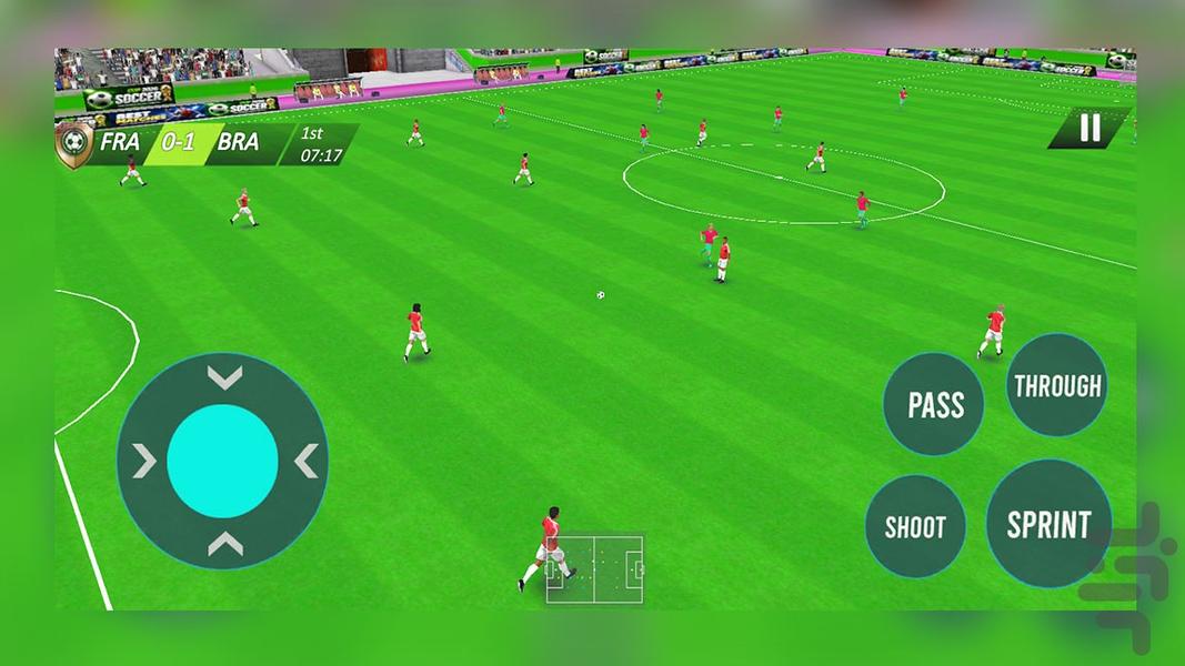 بازی فوتبال جام جهانی - Gameplay image of android game
