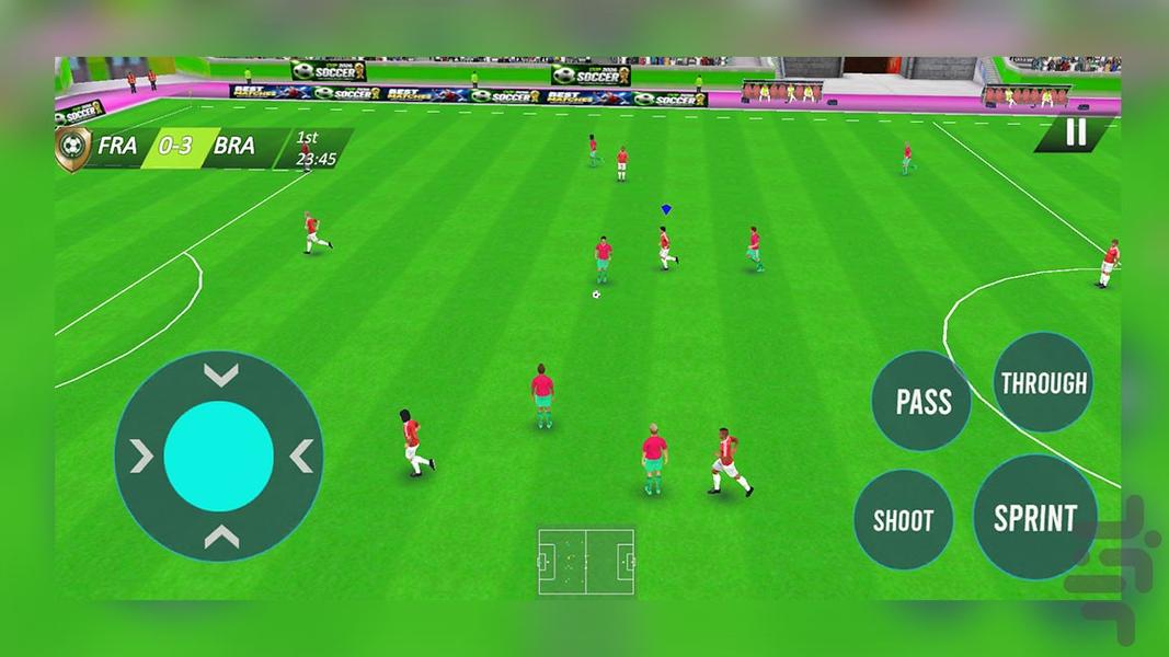 بازی فوتبال جام جهانی - Gameplay image of android game