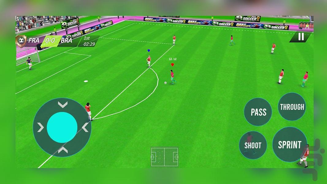 بازی فوتبال جام جهانی - Gameplay image of android game