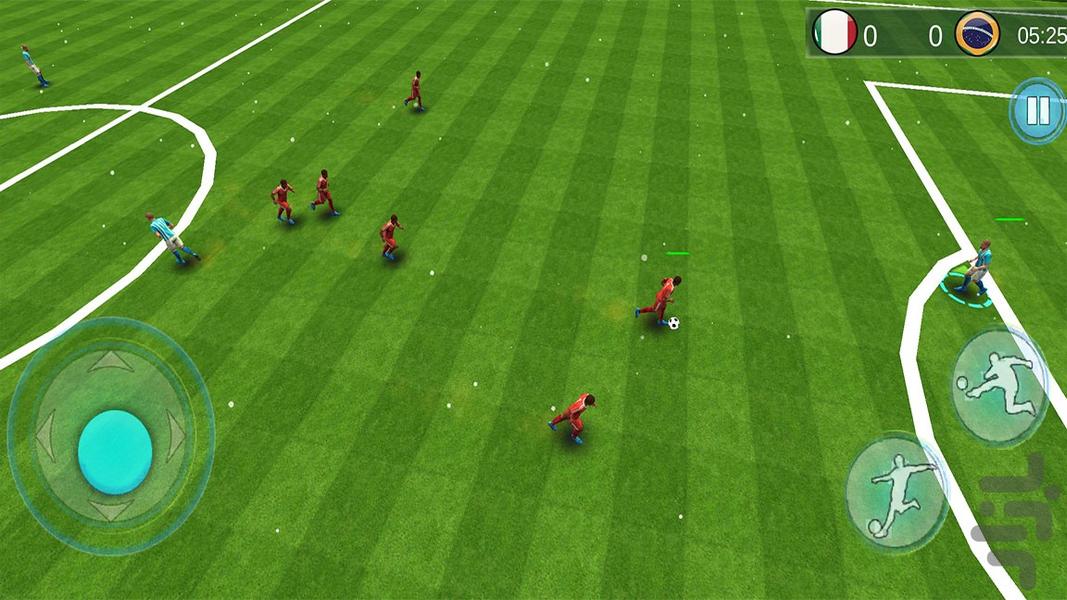 بازی جدید فوتبال جام جهانی - Gameplay image of android game
