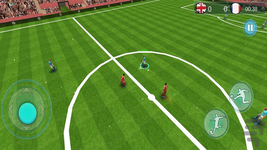 بازی جدید فوتبال جام جهانی - Gameplay image of android game