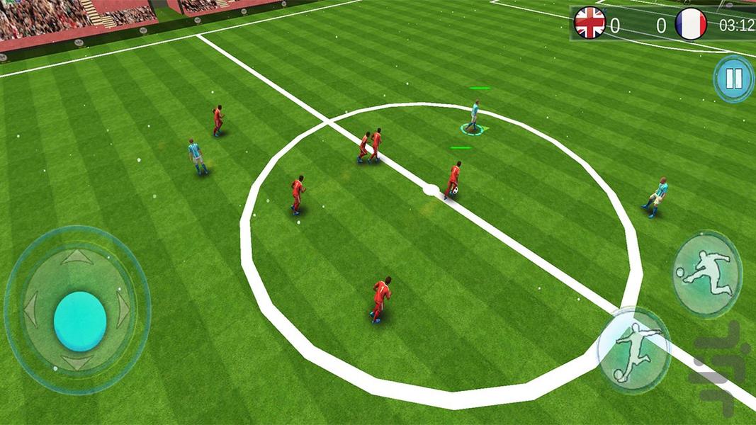 بازی جدید فوتبال جام جهانی - Gameplay image of android game