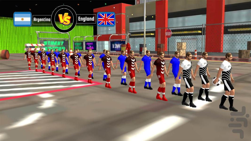 بازی جدید فوتبال خیابانی - عکس بازی موبایلی اندروید