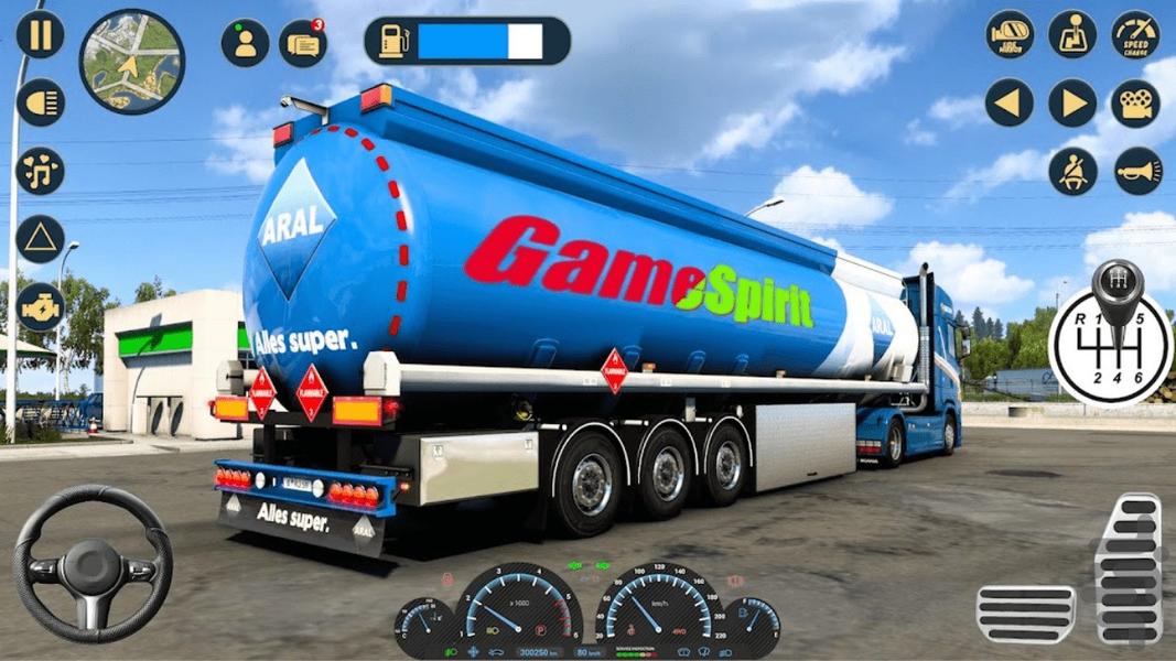 بازی حمل و نقل نفتکش 2024 Oil Tanker - Gameplay image of android game