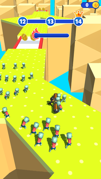 Push the Zombies: Battle Rush - Gameplay image of android game