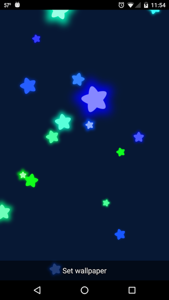 Falling Stars Wallpaper - Image screenshot of android app