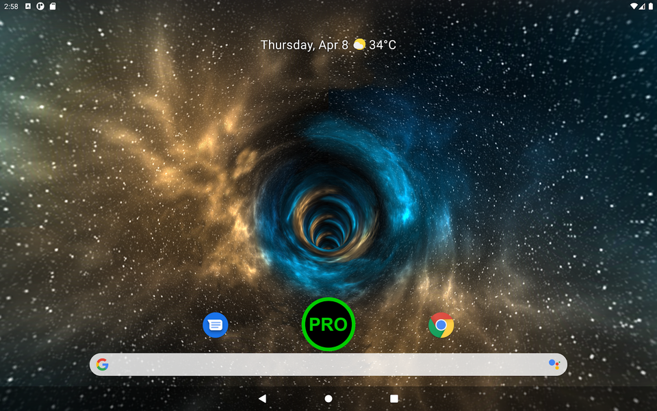 Wormhole ۳D Live Wallpaper - عکس برنامه موبایلی اندروید